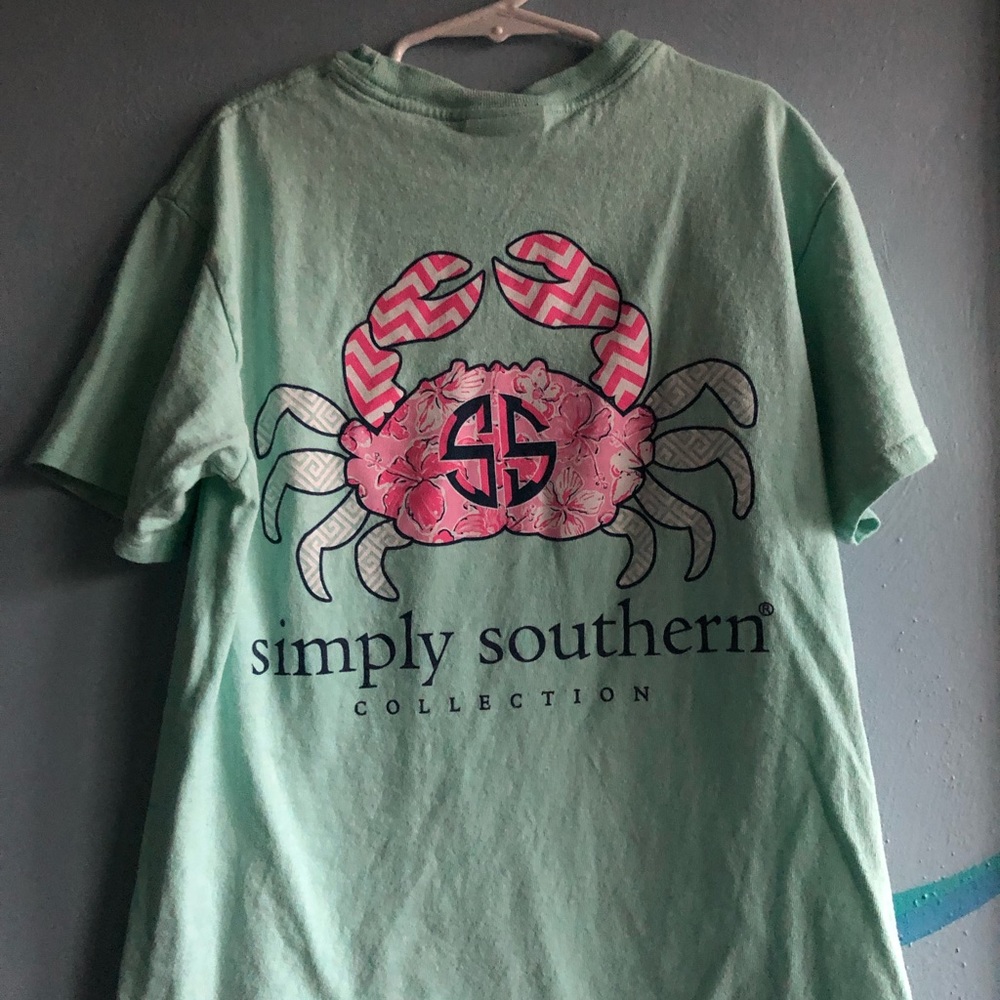 “Simply Southern” teal tee-shirt